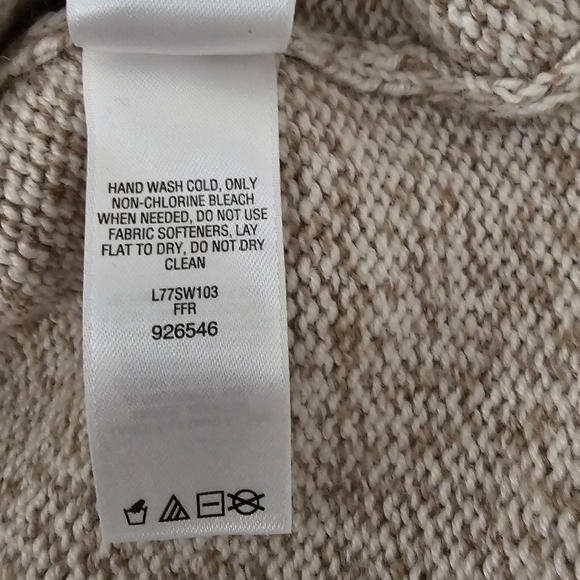 Cabela's Beige Marled Wool Sweater - Picture 5 of 6